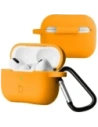 Silikonowe etui z karabińczykiem Bizon Case Headphone Silicone do Apple AirPods Pro 2 marchewkowe