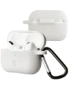 Silikonowe etui z karabińczykiem Bizon Case Headphone Silicone do Apple AirPods Pro 2 białe