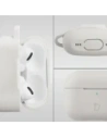 Silikonowe etui z karabińczykiem Bizon Case Headphone Silicone do Apple AirPods Pro 2 białe