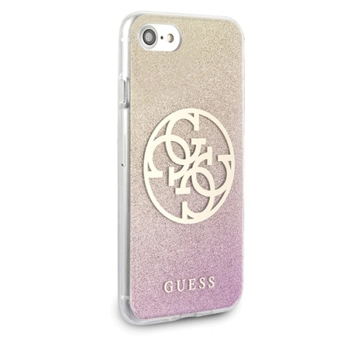 Kup Etui Guess GUHCI8PCUGLPGG Apple iPhone SE 2022/SE 2020/8/7 rózsaszín-arany/hard case Glitter Gradient 4G Circle Logo - GUE528RS - {ean13} - Sklep Home Screen