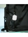 Silikonowe etui z karabińczykiem Bizon Case Headphone Silicone do Apple AirPods Pro 2 białe