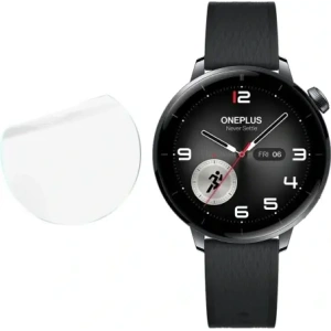 Folia hydrożelowa na ekran Bizon Glass Watch Hydrogel Duo do OnePlus Watch 3 43mm [2 PACK]