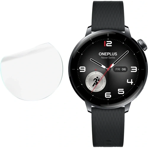 Folia hydrożelowa na ekran Bizon Glass Watch Hydrogel Duo do OnePlus Watch 3 43mm [2 PACK]