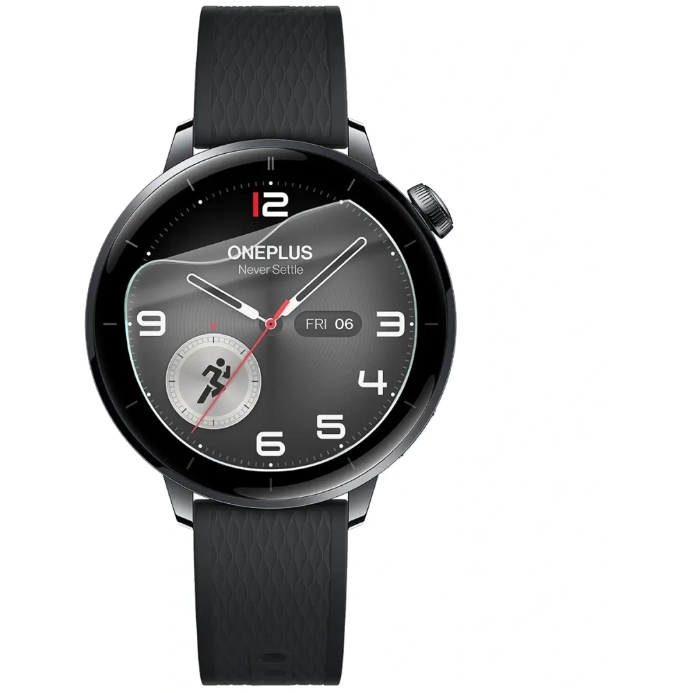 Folia hydrożelowa na ekran Bizon Glass Watch Hydrogel Duo do OnePlus Watch 3 43mm [2 PACK]