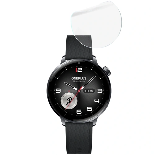 Folia hydrożelowa na ekran Bizon Glass Watch Hydrogel Duo do OnePlus Watch 3 43mm [2 PACK]