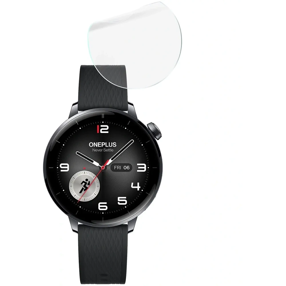 Folia hydrożelowa na ekran Bizon Glass Watch Hydrogel Duo do OnePlus Watch 3 43mm [2 PACK]