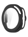 Etui ze szkłem do zegarka Bizon Case+Glass Watch do Samsung Galaxy Watch 8 Classic 46mm matowe czarne