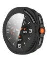 Etui ze szkłem do zegarka Bizon Case+Glass Watch do Samsung Galaxy Watch 8 Classic 46mm matowe czarne