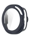 Etui ze szkłem do zegarka Bizon Case+Glass Watch do Samsung Galaxy Watch 8 Classic 46mm niebieskie