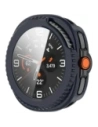 Etui ze szkłem do zegarka Bizon Case+Glass Watch do Samsung Galaxy Watch 8 Classic 46mm niebieskie