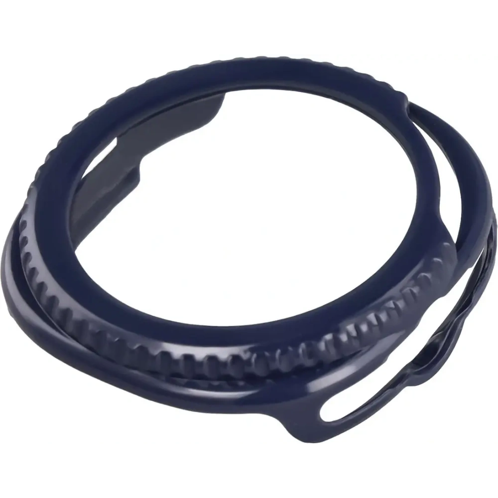 Etui ze szkłem do zegarka Bizon Case+Glass Watch do Samsung Galaxy Watch 8 Classic 46mm niebieskie