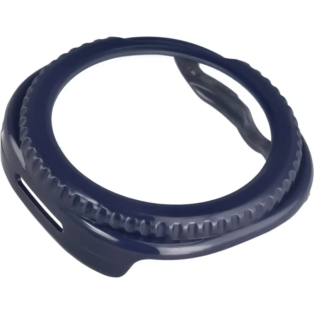 Etui ze szkłem do zegarka Bizon Case+Glass Watch do Samsung Galaxy Watch 8 Classic 46mm niebieskie