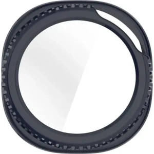 Etui ze szkłem do zegarka Bizon Case+Glass Watch do Samsung Galaxy Watch 8 Classic 46mm niebieskie