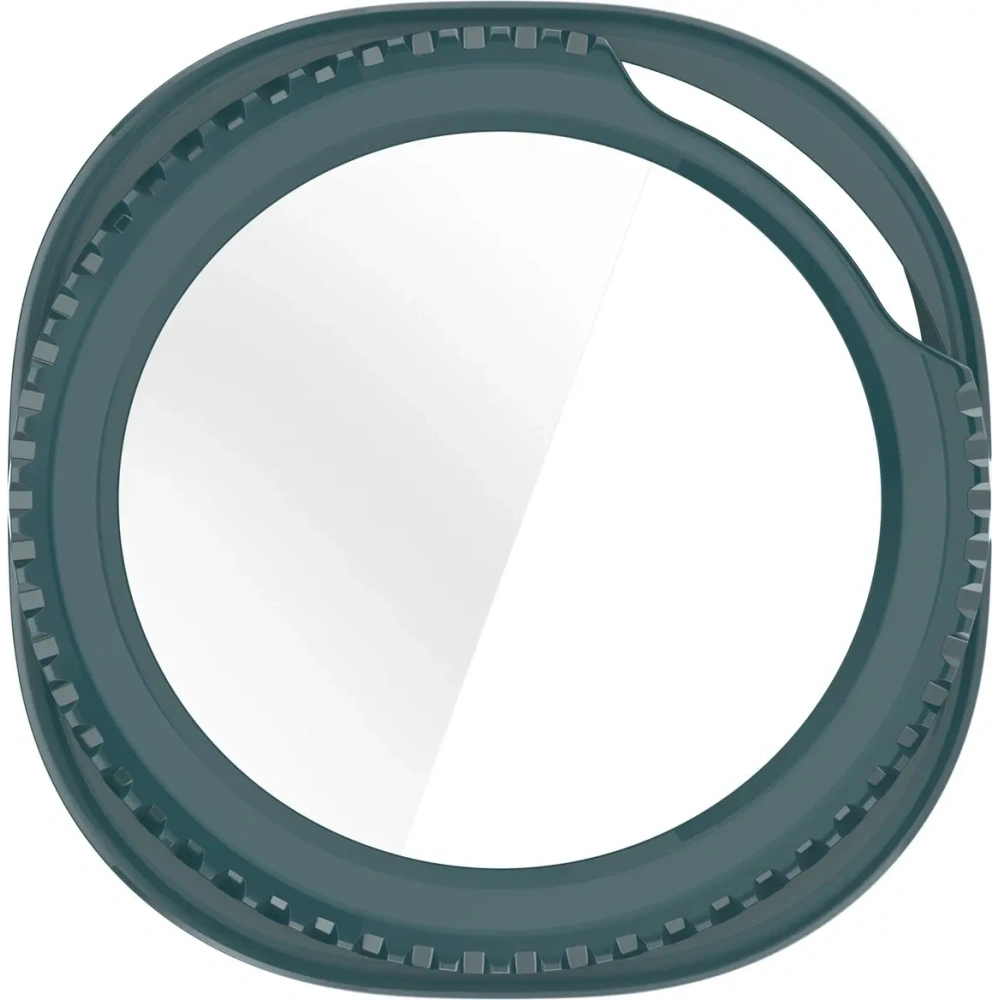 Etui ze szkłem do zegarka Bizon Case+Glass Watch do Samsung Galaxy Watch 8 Classic 46mm zielone