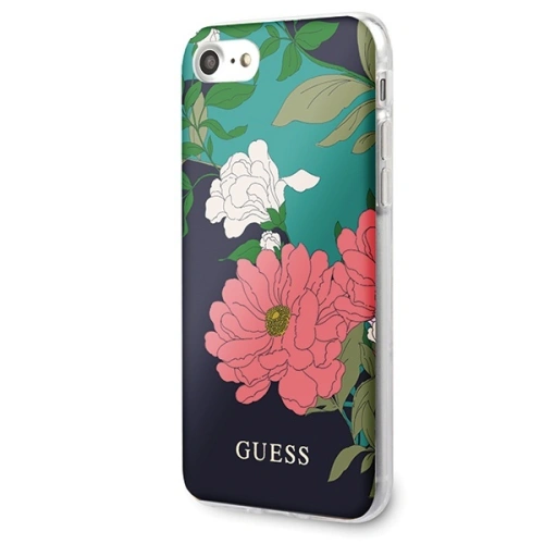 Kup Guess Apple Tasche GUHCI8PCUTRFL01 iPhone SE 2022/SE 2020/8/7 schwarz/schwarz N°1 Flower Collection Shiny - GUE529BLK - {ean13} - Sklep Home Screen
