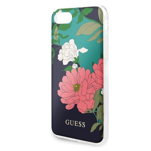 Kup Guess Apple Tasche GUHCI8PCUTRFL01 iPhone SE 2022/SE 2020/8/7 schwarz/schwarz N°1 Flower Collection Shiny - GUE529BLK - {ean13} - Sklep Home Screen