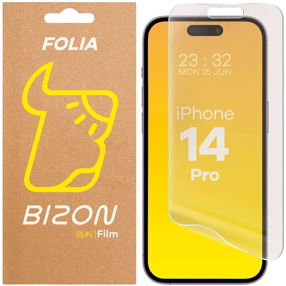 Folia matowa Bizon Glass Film Sun do Apple iPhone 14 Pro