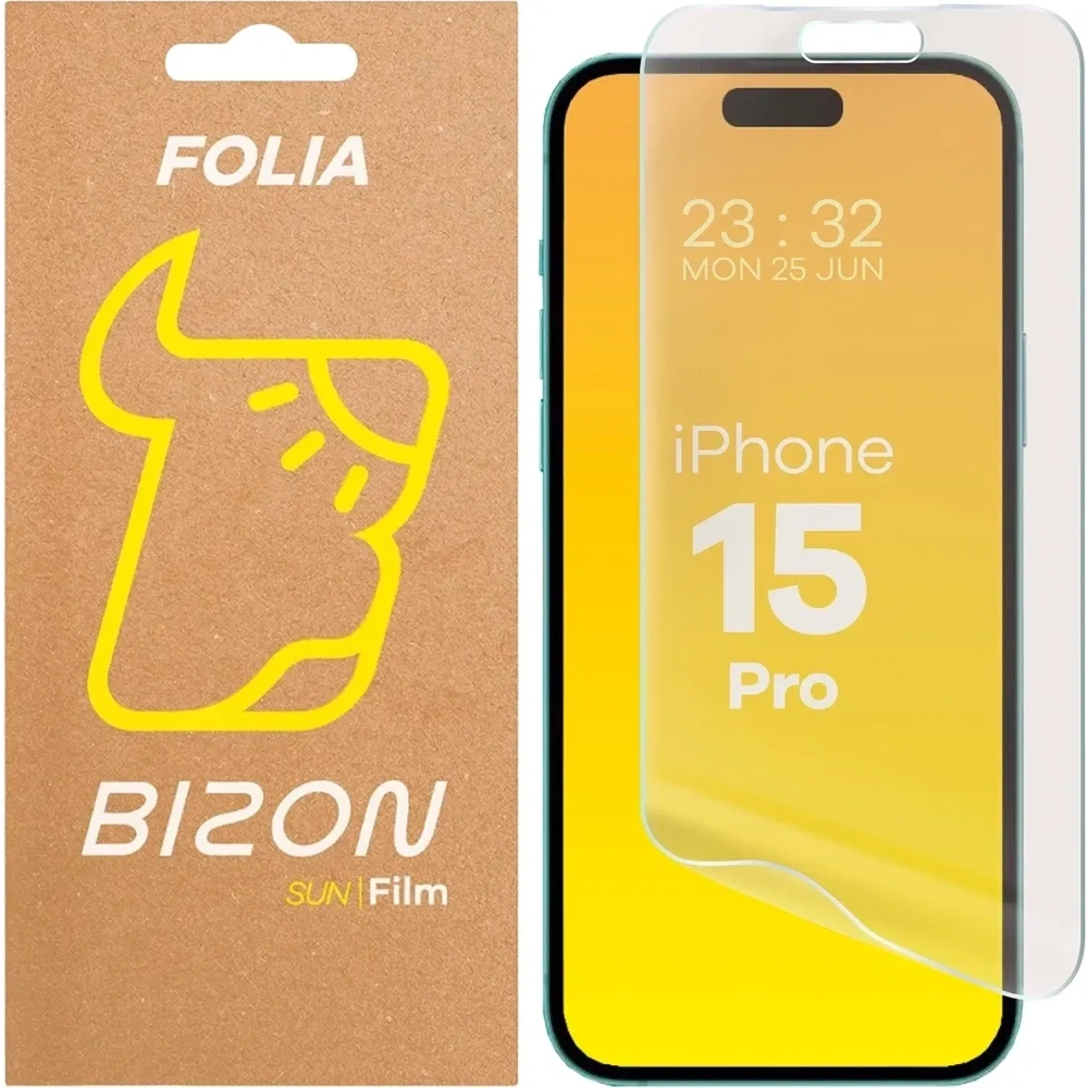 Folia matowa Bizon Glass Film Sun do Apple iPhone 15 Pro