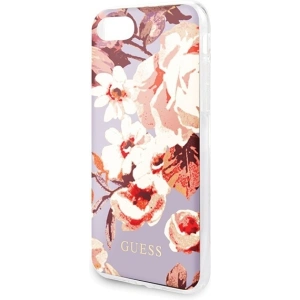 Kup Guess Apple Tasche GUHCI8PCUTRFL02 iPhone SE 2022/SE 2020/8/7 lila/flieder N°2 Flower Collection Shiny - GUE530LIC - {ean13} - Sklep Home Screen