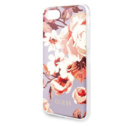 Kup Etui Guess GUHCI8PCUTRFL02 Apple iPhone SE 2022/SE 2020/8/7 liliu/lilac N°2 Flower Collection Shiny - GUE530LIC - {ean13} - Sklep Home Screen