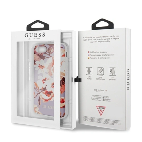 Kup Etui Guess GUHCI8PCUTRFL02 Apple iPhone SE 2022/SE 2020/8/7 liliu/lilac N°2 Flower Collection Shiny - GUE530LIC - {ean13} - Sklep Home Screen