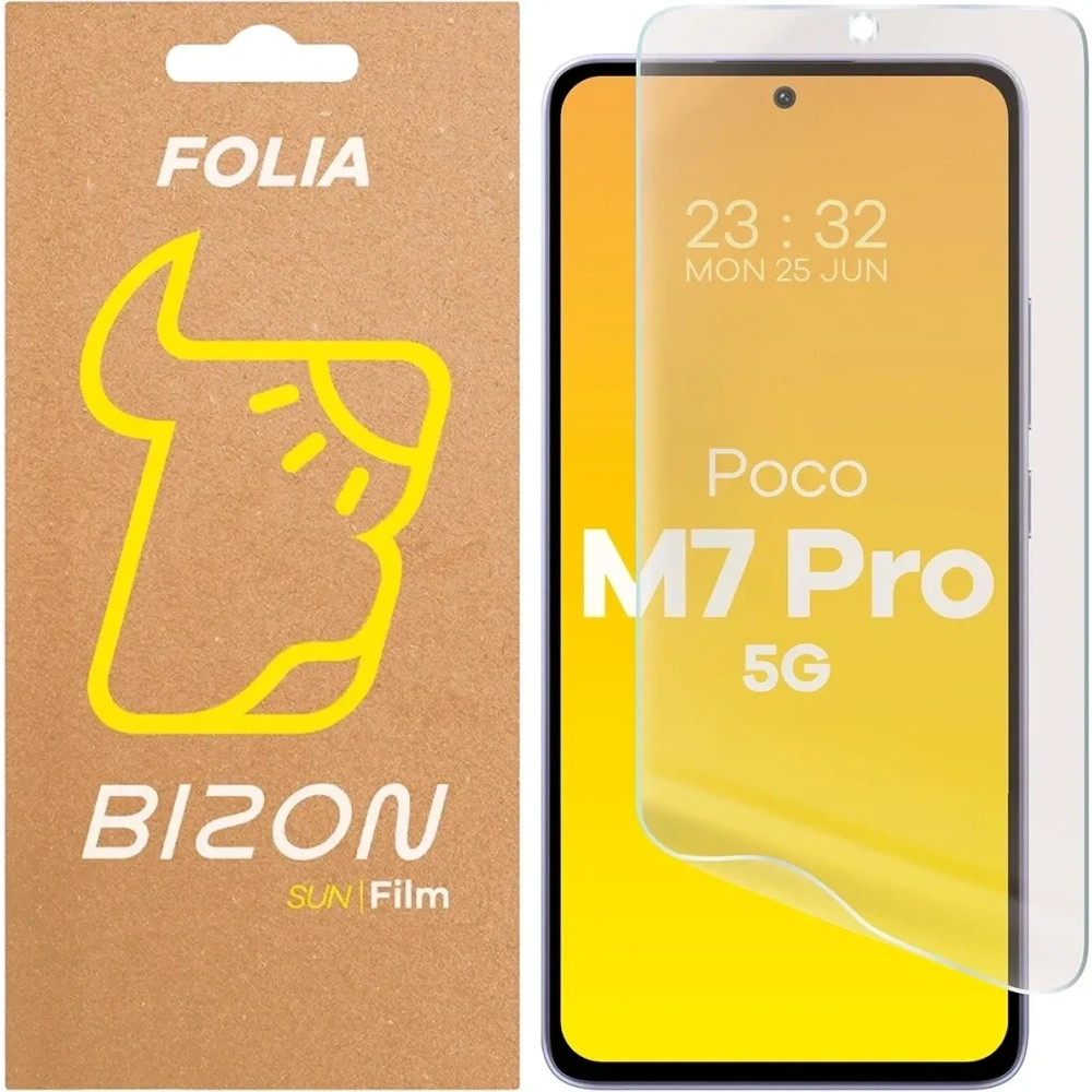 Folia matowa Bizon Glass Film Sun do Xiaomi POCO M7 Pro 5G