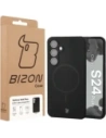 Silikonowe etui z pierścieniem magnetycznym Bizon Soft Case Magnetic do Samsung Galaxy S24+ Plus czarne