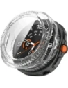 Etui ze szkłem do zegarka Bizon Case+Glass Watch do Samsung Galaxy Watch 8 Classic 46mm przezroczyste