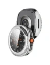 Etui ze szkłem do zegarka Bizon Case+Glass Watch do Samsung Galaxy Watch 8 Classic 46mm satynowo srebrne