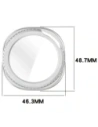 Etui ze szkłem do zegarka Bizon Case+Glass Watch do Samsung Galaxy Watch 8 Classic 46mm satynowo srebrne