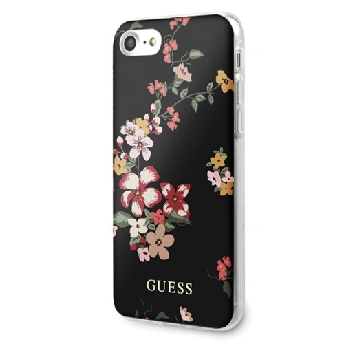 Kup Etui Guess GUHCI8PCUTRFL04 Apple iPhone SE 2022/SE 2020/8/7 negru/black N°4 Flower Collection Shiny - GUE532BLK - {ean13} - Sklep Home Screen
