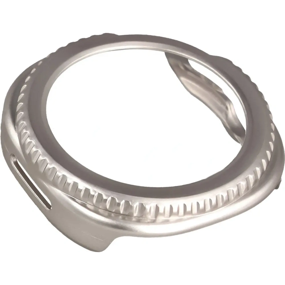 Etui ze szkłem do zegarka Bizon Case+Glass Watch do Samsung Galaxy Watch 8 Classic 46mm szampańskie