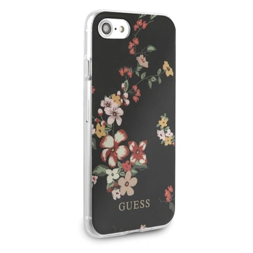 Kup Etui Guess GUHCI8PCUTRFL04 Apple iPhone SE 2022/SE 2020/8/7 negru/black N°4 Flower Collection Shiny - GUE532BLK - {ean13} - Sklep Home Screen