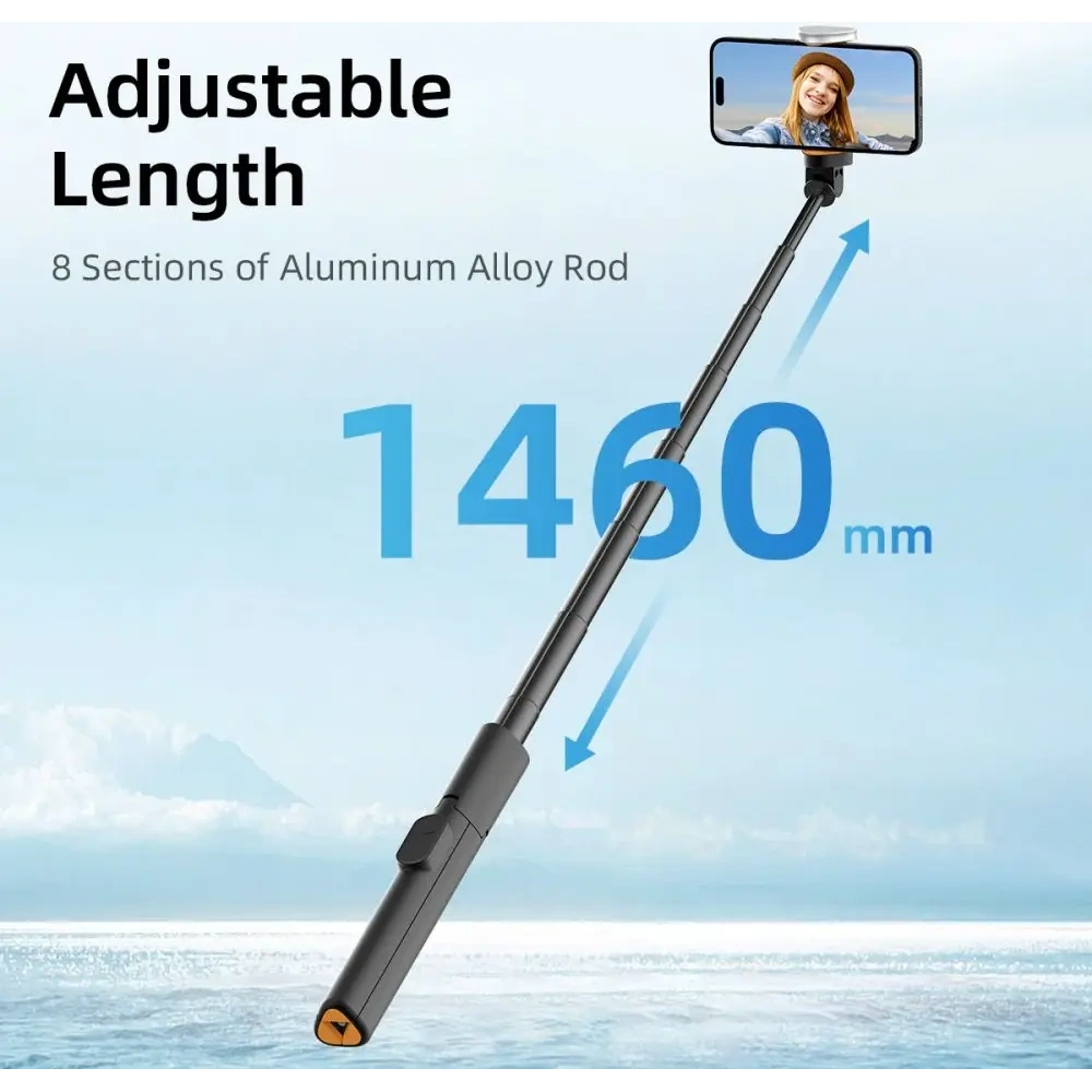 Kijek Tech-Protect L09S Bluetooth Selfie Stick Tripod Black