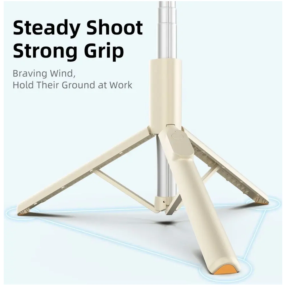 Kijek Tech-Protect L09S Bluetooth Selfie Stick Tripod Beige