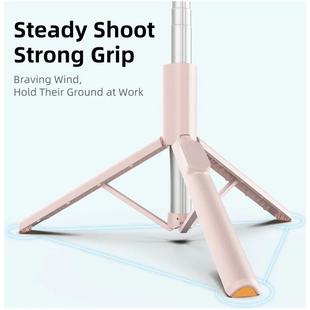 Kijek Tech-Protect L09S Bluetooth Selfie Stick Tripod Pink