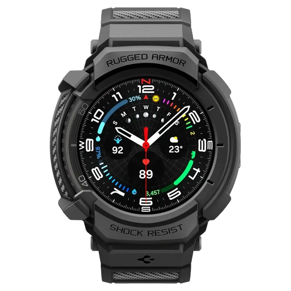 Etui Spigen Rugged Armor Pro do Samsung Galaxy Watch 8 Classic 46mm Matte Black
