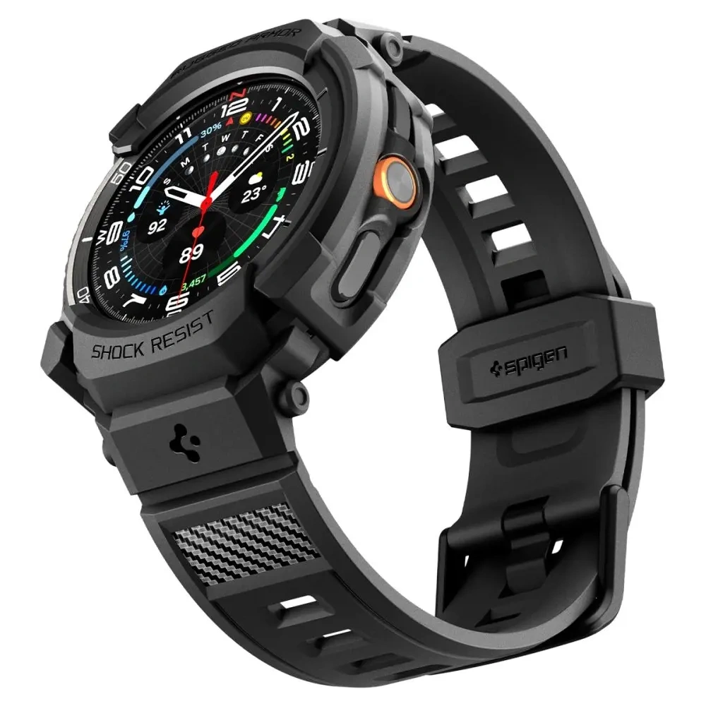 Etui Spigen Rugged Armor Pro do Samsung Galaxy Watch 8 Classic 46mm Matte Black
