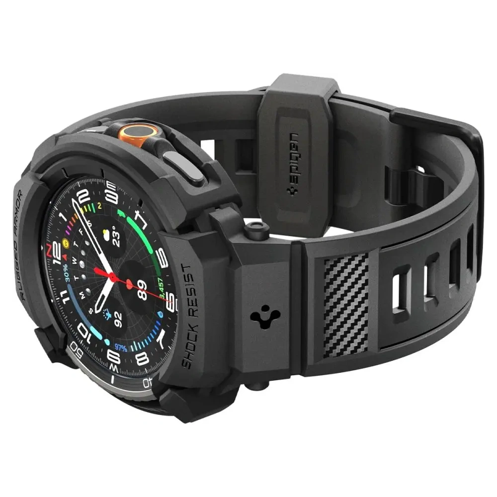 Etui Spigen Rugged Armor Pro do Samsung Galaxy Watch 8 Classic 46mm Matte Black