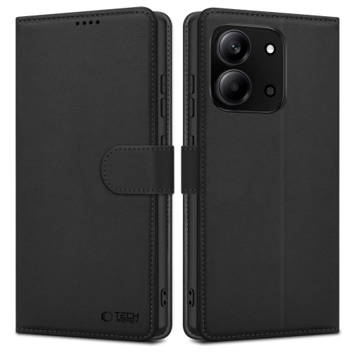 Etui z klapką Tech-Protect Wallet do Xiaomi Redmi 15c Black