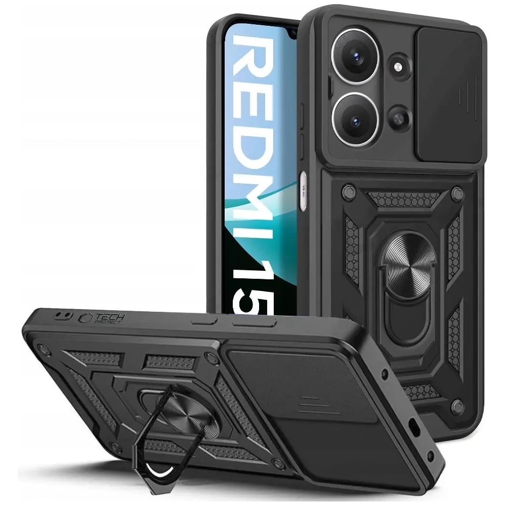 Etui Tech-Protect Camshield Pro do Xiaomi Redmi 15c 171mm Black
