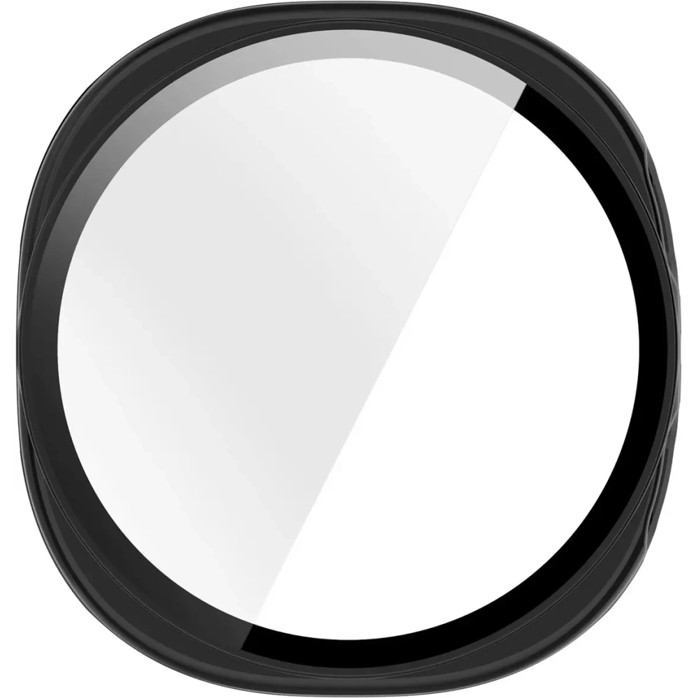 Etui ze szkłem do zegarka Bizon Case+Glass Watch do Samsung Galaxy Watch 8 40mm czarne