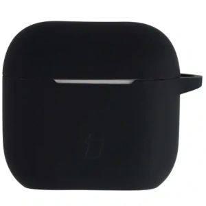 Silikonowe etui z karabińczykiem Bizon Case Headphone Silicone do Apple AirPods 4 czarne