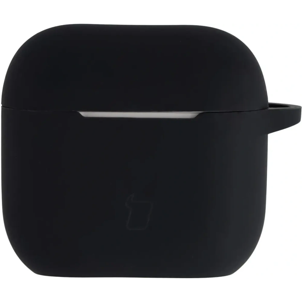 Silikonowe etui z karabińczykiem Bizon Case Headphone Silicone do Apple AirPods 4 czarne