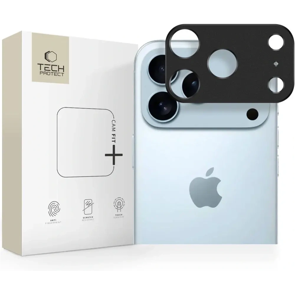 Osłona aparatu Tech-Protect Camalloy Fit+ do Apple iPhone 17 Pro Black