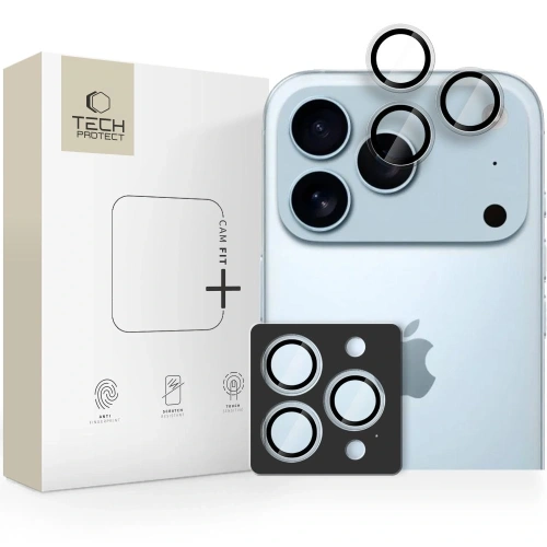 Osłona aparatu Tech-Protect Camring Fit+ do Apple iPhone 14 Pro / Max / 15 Pro / Max / 16 Pro / Max / 17 Pro / Max Clear