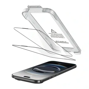 Szkło hartowane Tech-Protect Quick Set+ do Apple iPhone 17 Air Black [2 PACK]