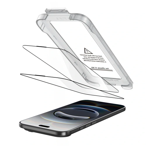 Szkło hartowane Tech-Protect Quick Set+ do Apple iPhone 17 Air Black [2 PACK]