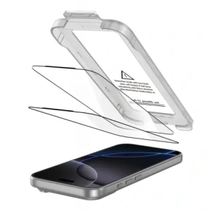 Szkło hartowane Tech-Protect Quick Set+ do Apple iPhone 17 Pro Black [2 PACK]