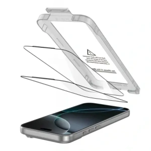 Szkło hartowane Tech-Protect Quick Set+ do Apple iPhone 17 Pro Max Black [2 PACK]